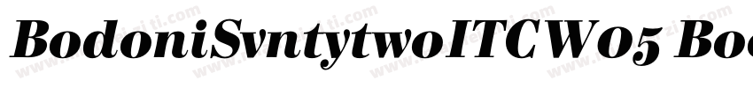 BodoniSvntytwoITCW05 BookIt Regular字体转换